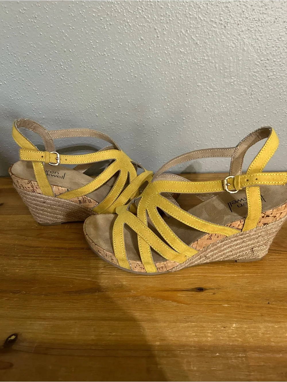 Women’s Lauren Blackwell Espadrille Sued Sandals Size 8.5 - Picture 2 of 4